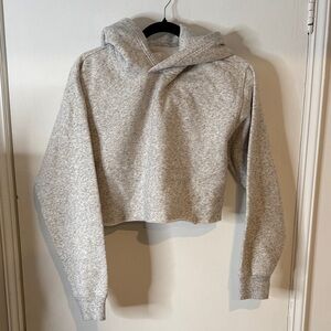 TNA Heather Gray Cropped Hoodie